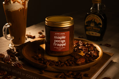Blend & Burn – Norfolk Natural Soy Candles – Maple Pecan Frappe – Coffee Scented Candle – Non Toxic – Luxury – Handmade - High Quality