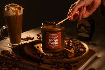 Blend & Burn – Norfolk Natural Soy Candles – Maple Pecan Frappe – Coffee Scented Candle – Non Toxic – Luxury – Handmade - High Quality