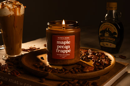 Blend & Burn – Norfolk Natural Soy Candles – Maple Pecan Frappe – Coffee Scented Candle – Non Toxic – Luxury – Handmade - High Quality