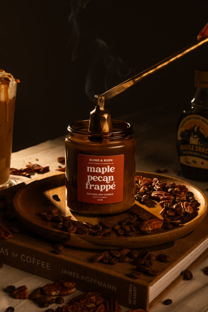 Blend & Burn – Norfolk Natural Soy Candles – Maple Pecan Frappe – Coffee Scented Candle – Non Toxic – Luxury – Handmade - High Quality